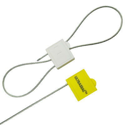 2.0mm 케이블 지름 ISO 17712 테스트 한 번 사용 가능한 듀플 잠금 플라스틱 금속 케이블 봉쇄