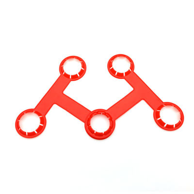 팽창 강도 88.2 N 9.0 KG HDPE 28mm 병 입에 3 팩 플라스틱 병 손잡이