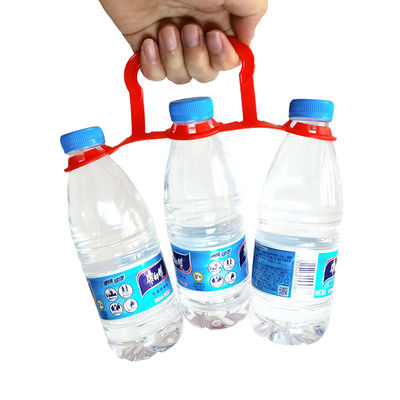 1.5L 2L 3L 플라스틱 병을 위한 높은 팽창 강도 병 띠 클립 3개의 빨간색