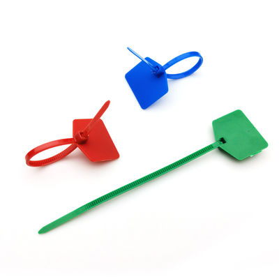 120mm 220mm 자기 잠금 표시기 태그 케이블 타이프 플라스틱 지프 나일론 밀봉 태그