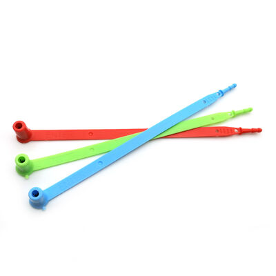 200mm 고정 길이 오렌지 플라스틱 반지 한 번 사용 안전 컨테이너 트럭 봉쇄