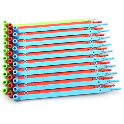 200mm 고정 길이 오렌지 플라스틱 반지 한 번 사용 안전 컨테이너 트럭 봉쇄