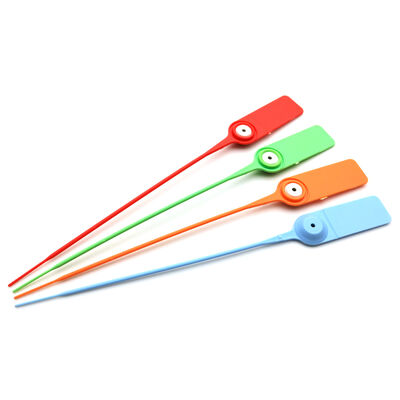 안전용 200mm 당겨 단단한 플라스틱 봉인 태그 백색 표시 및 레이저 / 뜨거운 스탬프 인쇄